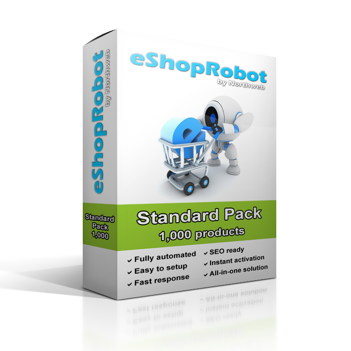 eShopRobot - Συνδρομή για Ηλεκτρονικό Κατάστημα μέχρι 1.000 προϊόντα
